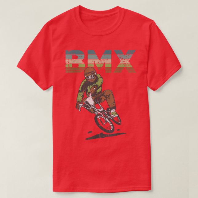 BMX Pedal Mountainbike Triathlon Downhill cycle Ri T-Shirt (Design Front)