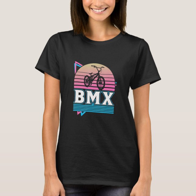 BMX Racing Cyclocross Race Cycling  Cool Bike Girl T-Shirt (Front)