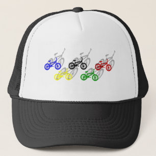 BMX rider bicyle cycling dirt track cyclist Trucker Hat