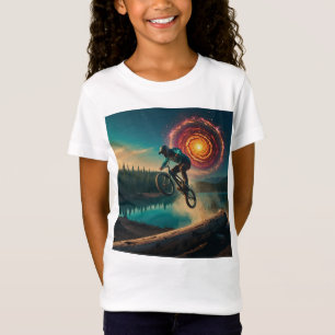 BMX Rider by a Forest Lake T-Shirt