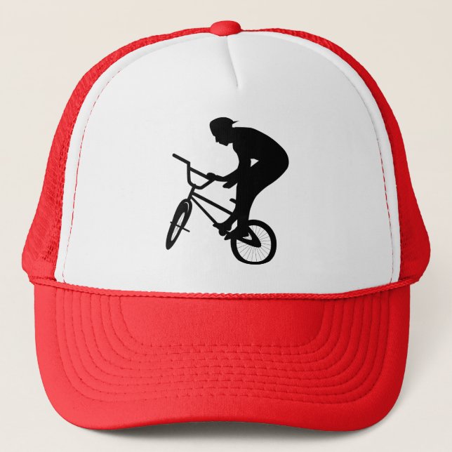 bmx rider trucker hat (Front)