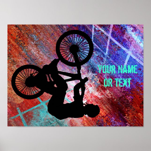 BMX Rusty Grunge Customise Poster (Front)