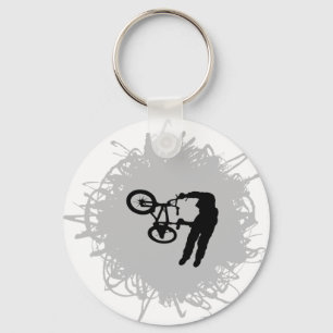 BMX Scribble Style Key Ring