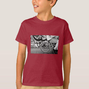 BMX skate park graffiti black and white photograph T-Shirt