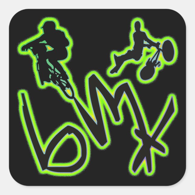 BMX SQUARE STICKER (Front)