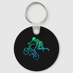 Bmx Stunt Dirt Bike Style Driver Gift Performance Key Ring