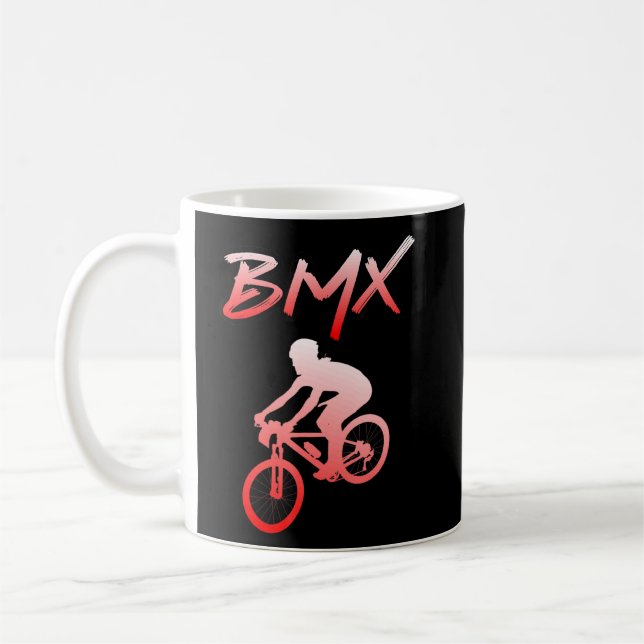 Bmx Stunts Bike Bicycle Bike Motocross 17  Coffee Mug (Left)