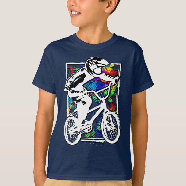 Bmx T-Shirt - Bmx Bicycle Bike - Bmx Shirt (Front)