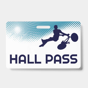 BMX Teacher Hall Pass ID Badge