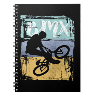 BMX Tee - Vintage Retro BMX Bike Rider Notebook