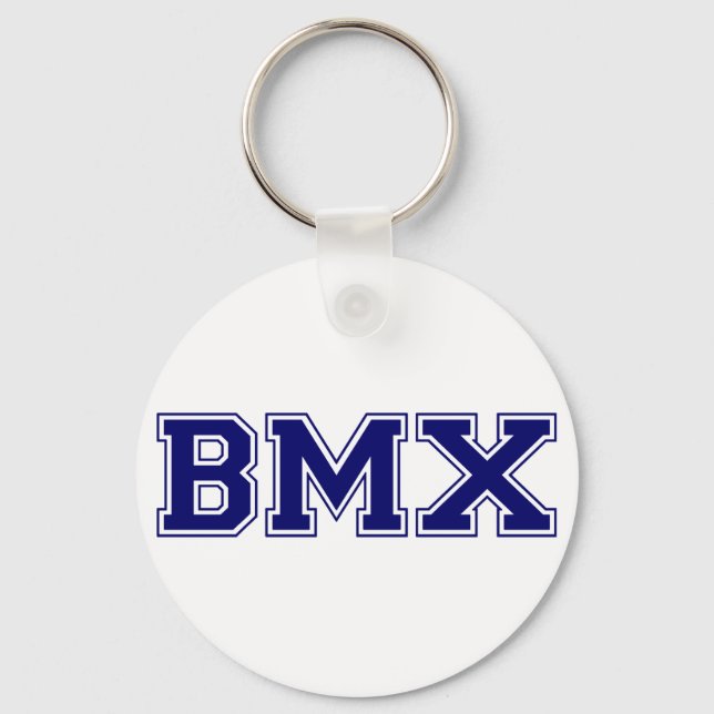 BMX University Style Key Ring (Front)