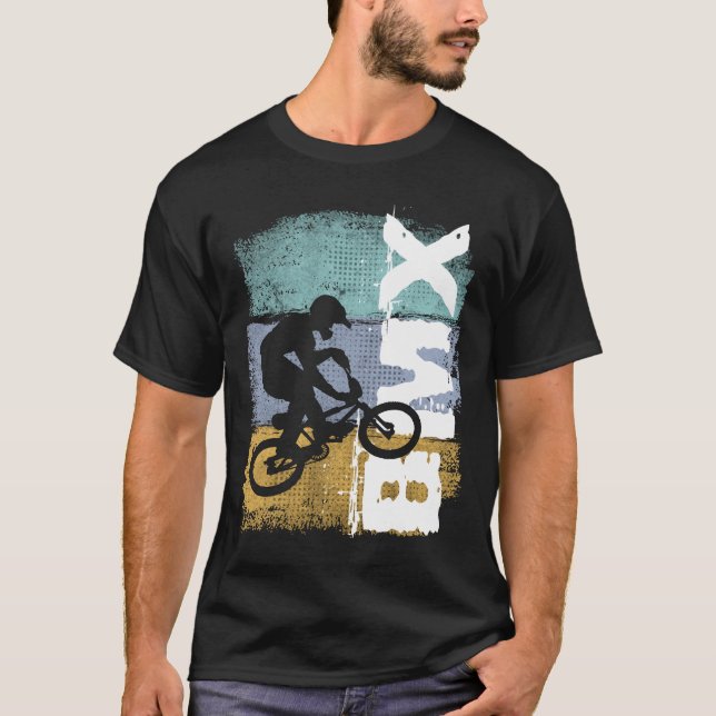 BMX Vintage Retro BMX Rider T-Shirt (Front)