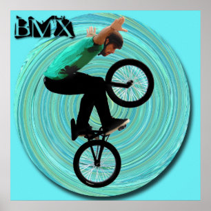 BMX Vortex, Copyright Karen J Williams Poster