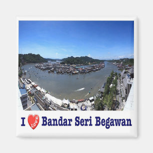 BN - Brunei - Bandar Seri Begawan - I Love Magnet