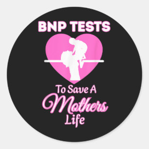 Bnp Testing Awareness Heart Health Mummy Cardiolog Classic Round Sticker