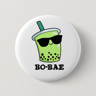 Bo-bae Funny Boba Tea Pun 6 Cm Round Badge