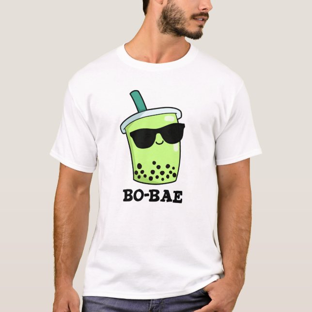 Bo-bae Funny Boba Tea Pun  T-Shirt (Front)