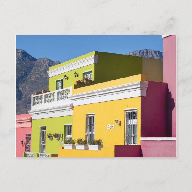 Bo-Kaap Houses Cape Town Postcard (Front)