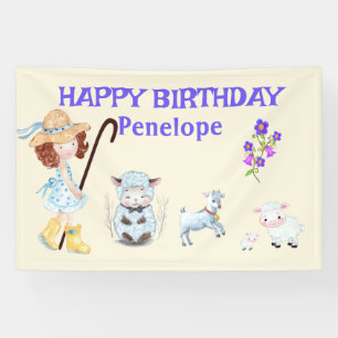 BO PEEP NURSERY RHYME Word Cloud Name Collage Banner