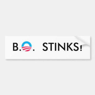 BO STINKS! BUMPER STICKER