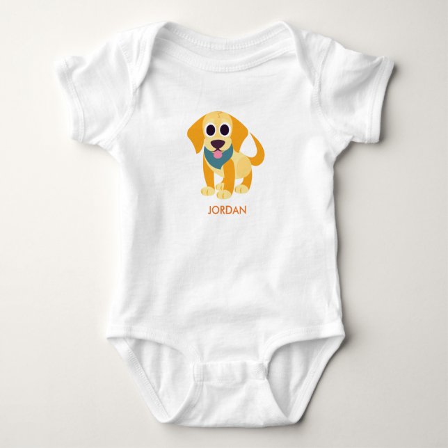 Bo the Dog Baby Bodysuit (Front)