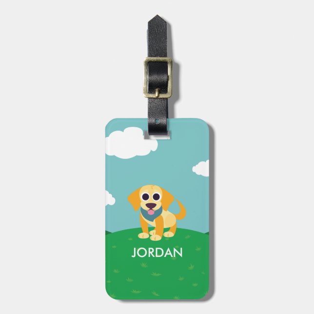 Bo the Dog Luggage Tag (Front Vertical)
