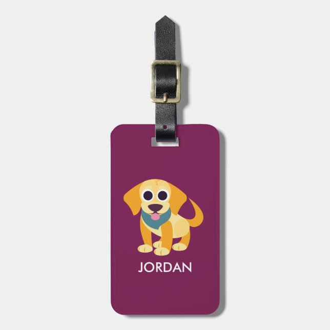 Bo the Dog Luggage Tag (Front Vertical)