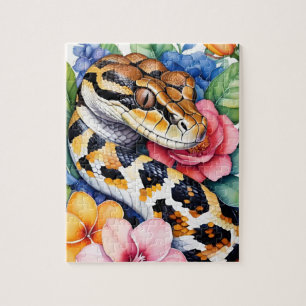 Boa Constrictor Snake Family Pet Portrait Jigsaw Puzzle