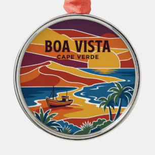 Boa Vista Cape Verde Metal Tree Decoration