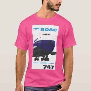 Boac 747 London - New York T-Shirt