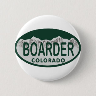 boader license oval 6 cm round badge