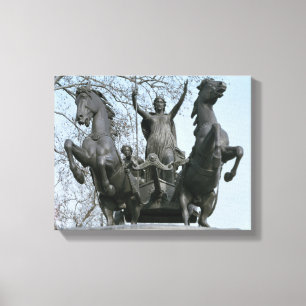 Boadicea, 1850s (bronze) (see also 33580) canvas print