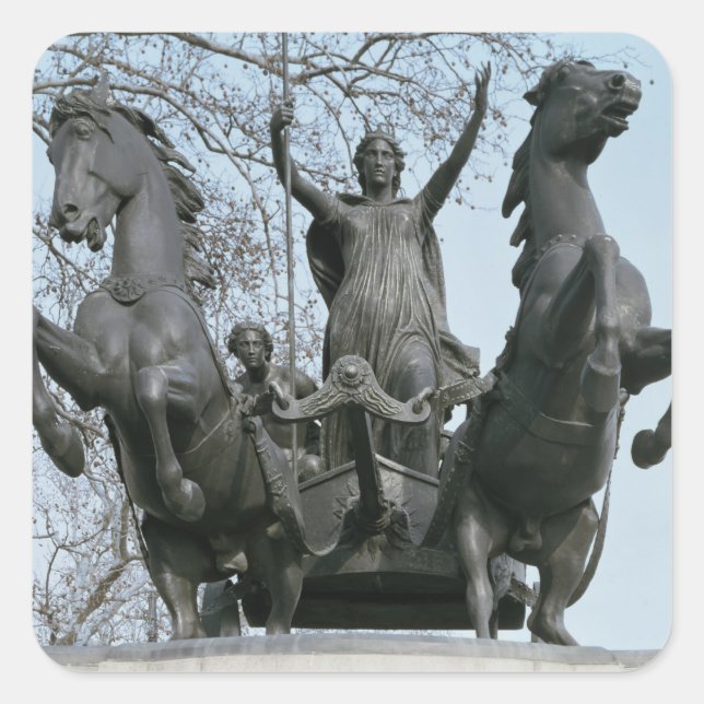 Boadicea, 1850s (bronze) (see also 33580) square sticker (Front)