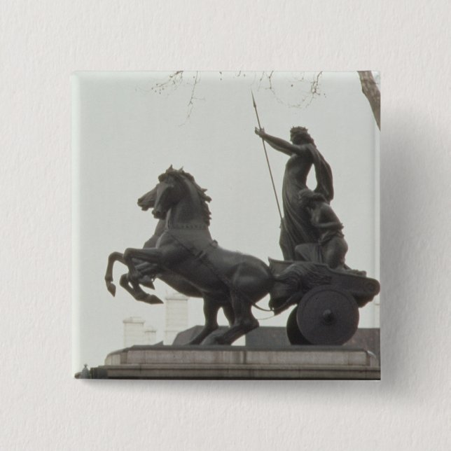 Boadicea, 1902 15 cm square badge (Front)
