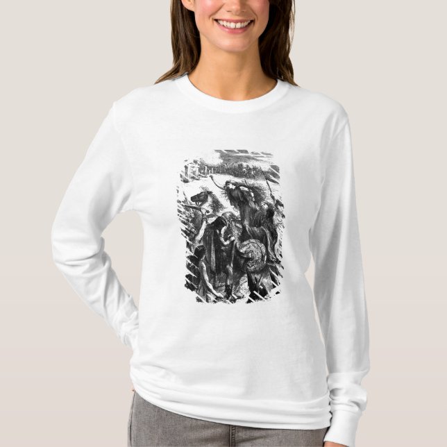 Boadicea Inciting the Iceni against the Romans T-Shirt (Front)