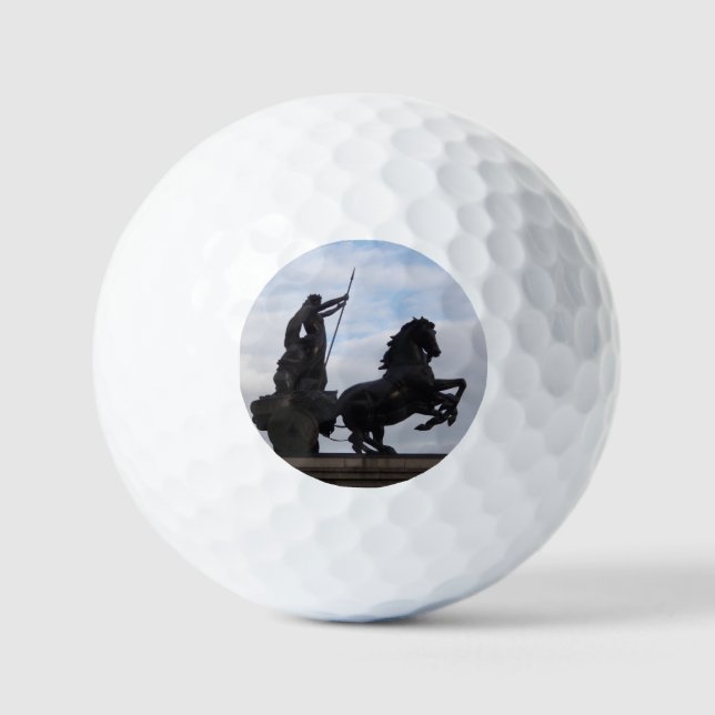 Boadicea Statue Golf Ball (Front)