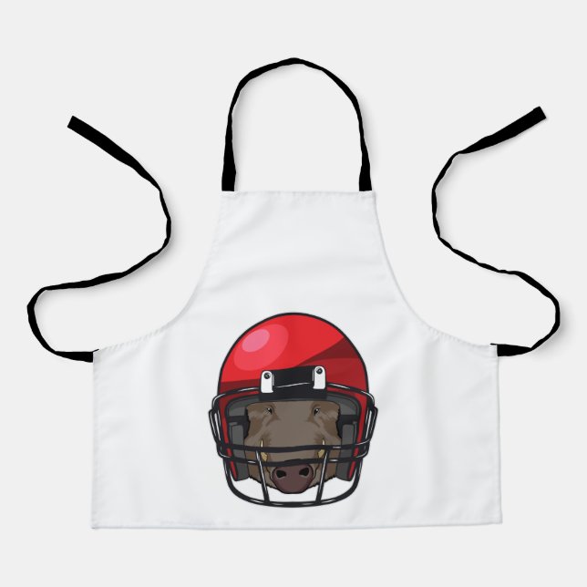 Boar at Football Sports Apron (Front)