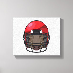 Boar at Football Sports Canvas Print