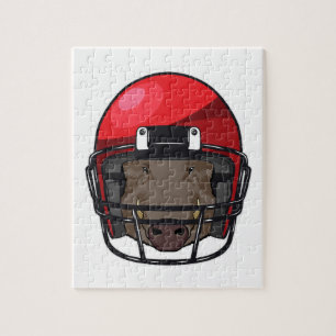 Boar at Football Sports Jigsaw Puzzle