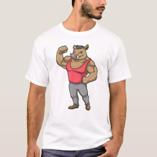 Boar Bodybuilder Bodybuilding Muscles T-Shirt