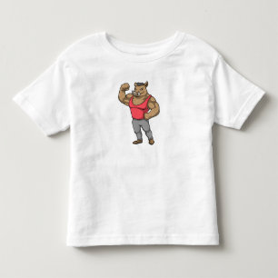 Boar Bodybuilder Bodybuilding Muscles Toddler T-Shirt