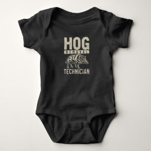 Boar Hunting Forest Animal Hunter Baby Bodysuit