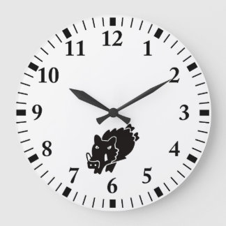 Boar Large Clock