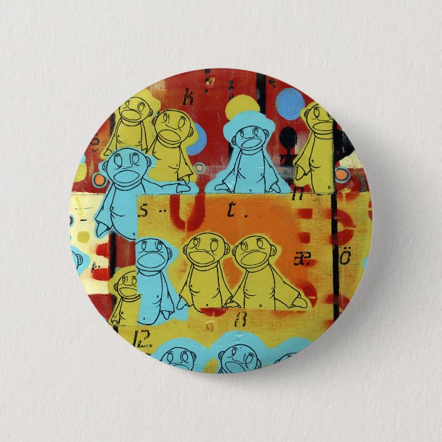 Board 6 Cm Round Badge (Front)