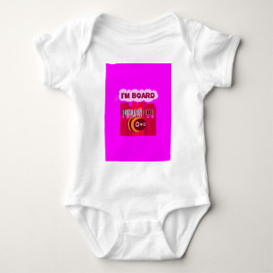 Board Bee Art Print Baby Bodysuit