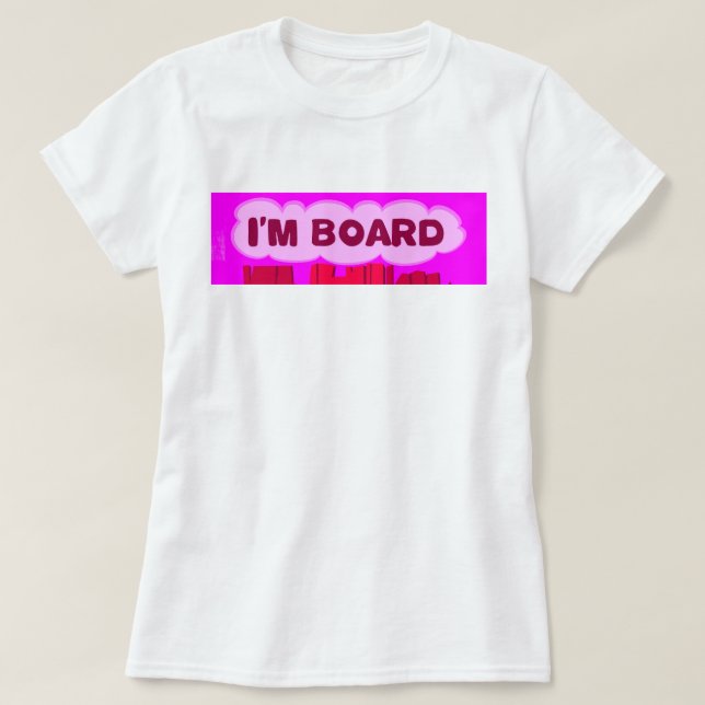 Board Bee Art Print T-Shirt (Design Front)