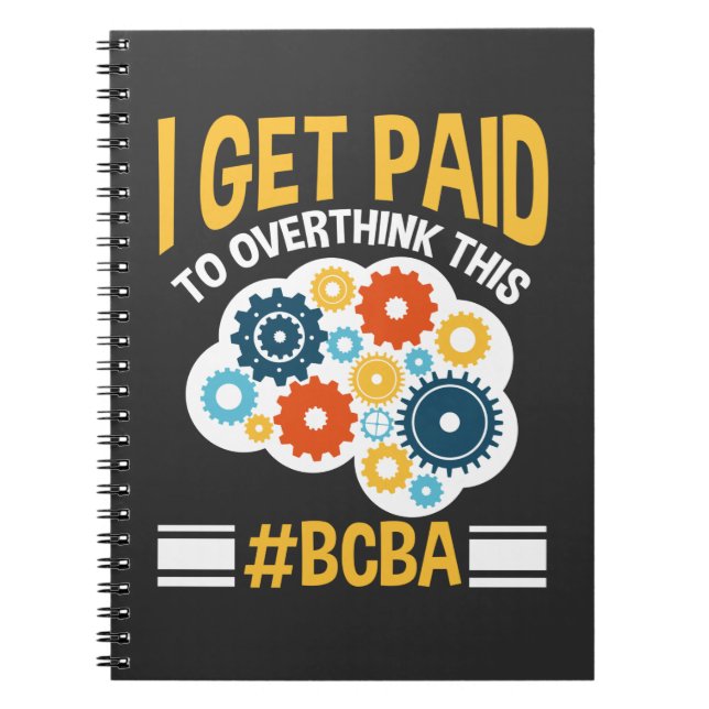 Board Certified Behaviour Analyst Funny BCBA Notebook (Front)