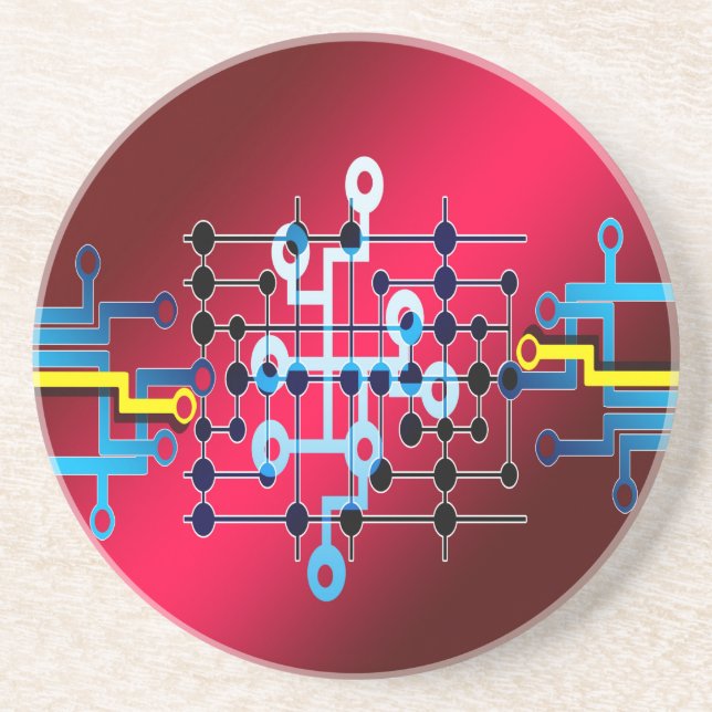 board circuits trace control cente coaster (Front)