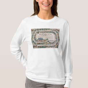 Board for a railway game, 1850 T-Shirt