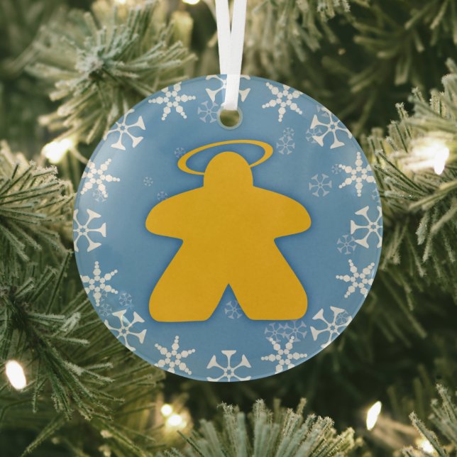 Board Game Angel Glass Ornament (Insitu)
